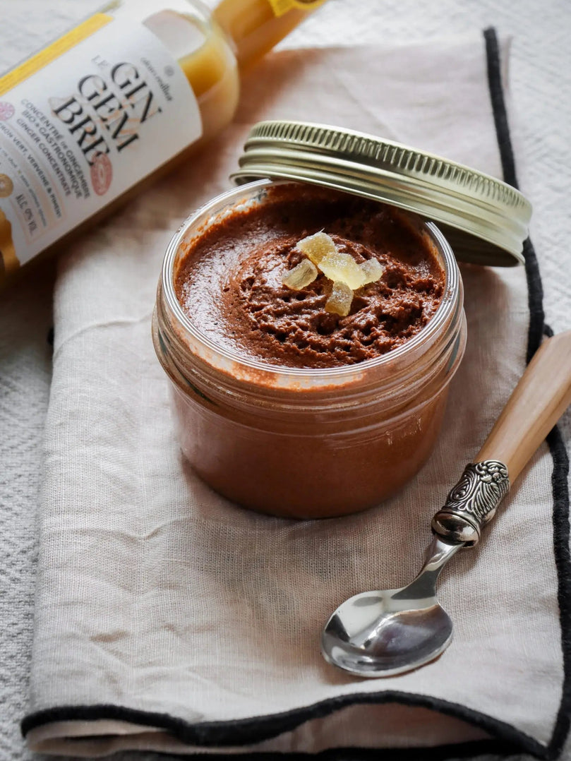 Une mousse au chocolat puissante et relevé par Le Gingembre