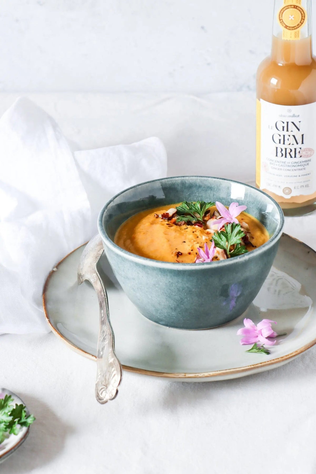 Le velouté de carottes au gingembre