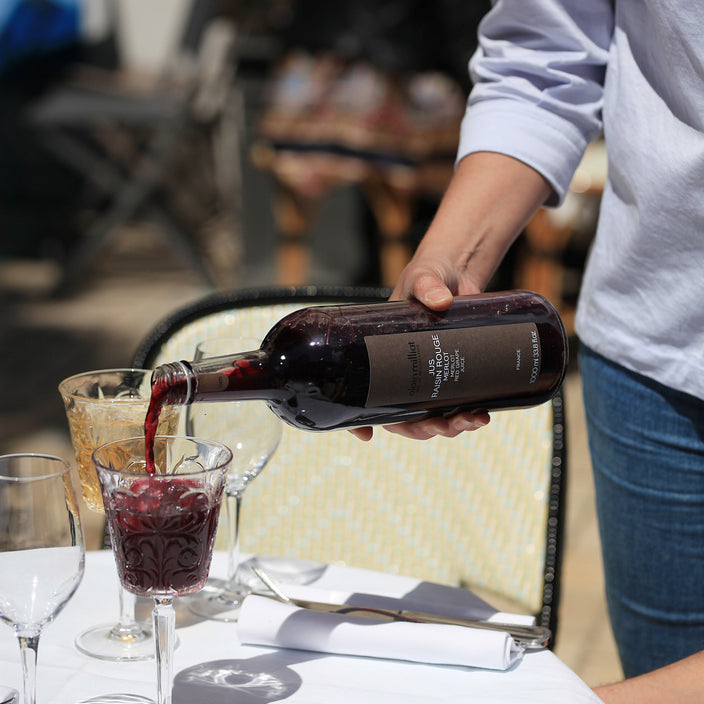 Des jus de dégustation à la table des chefs