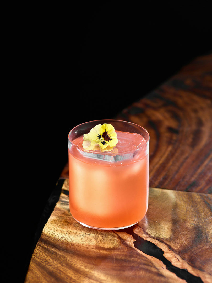 Cocktail Pink Collins : pamplemousse rose et yuzu