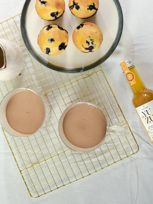 chocolat chaud au lait et yuzu Alain Milliat