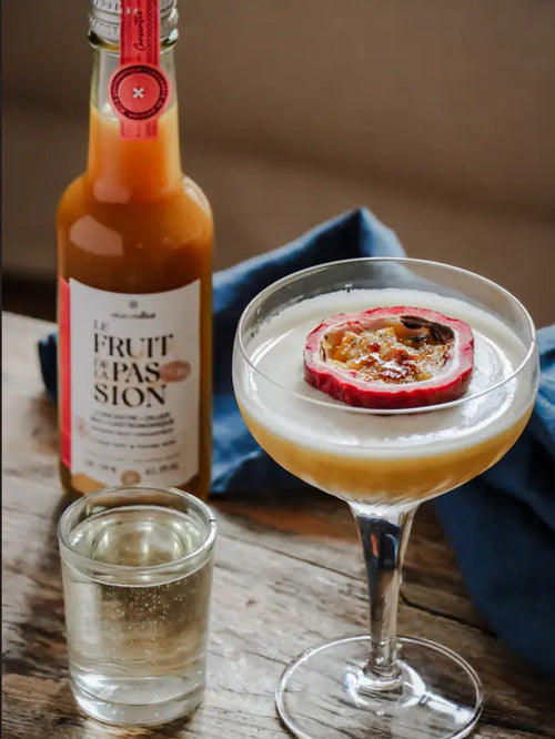 Virgin pornstar martini - mocktail Alain Milliat avec le Fruit de la Passion