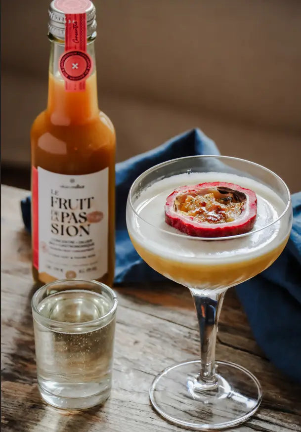 Virgin pornstar martini - mocktail Alain Milliat avec le Fruit de la Passion