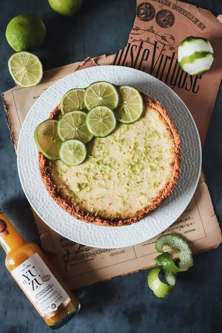 Dessert traditionnel de Floride au citron vert et yuzu