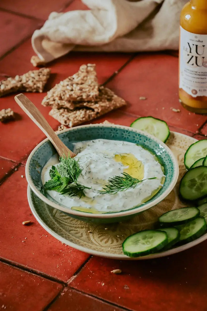Une sauce parfaite et rafraîchissante pour tremper des crudités.