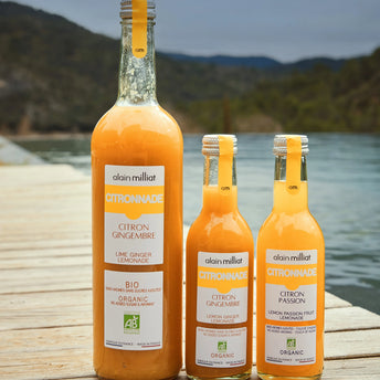 Citronnades bio sans sucre ajouté par Alain Milliat