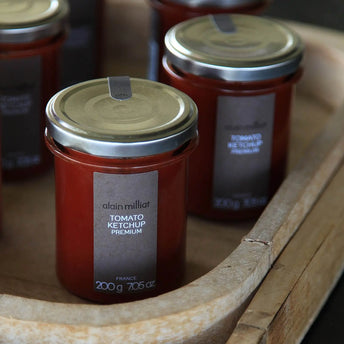 Condiments et ketchup haut de gamme par Alain Milliat