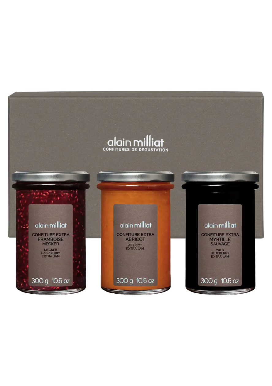 La Gourmandise <p>Coffret Confitures 3x300g</p> Alain Milliat