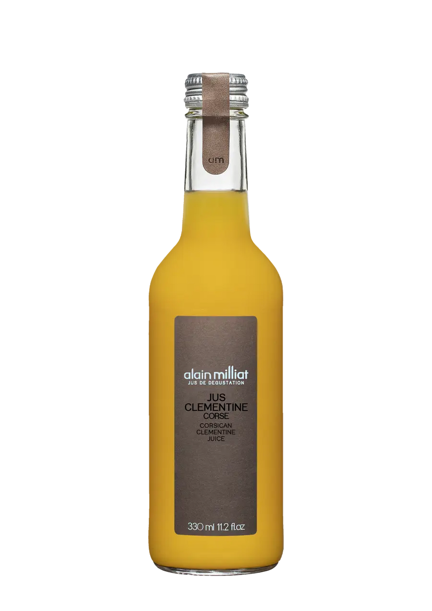 Packshot jus clémentine de corse alain milliat en 33cl 