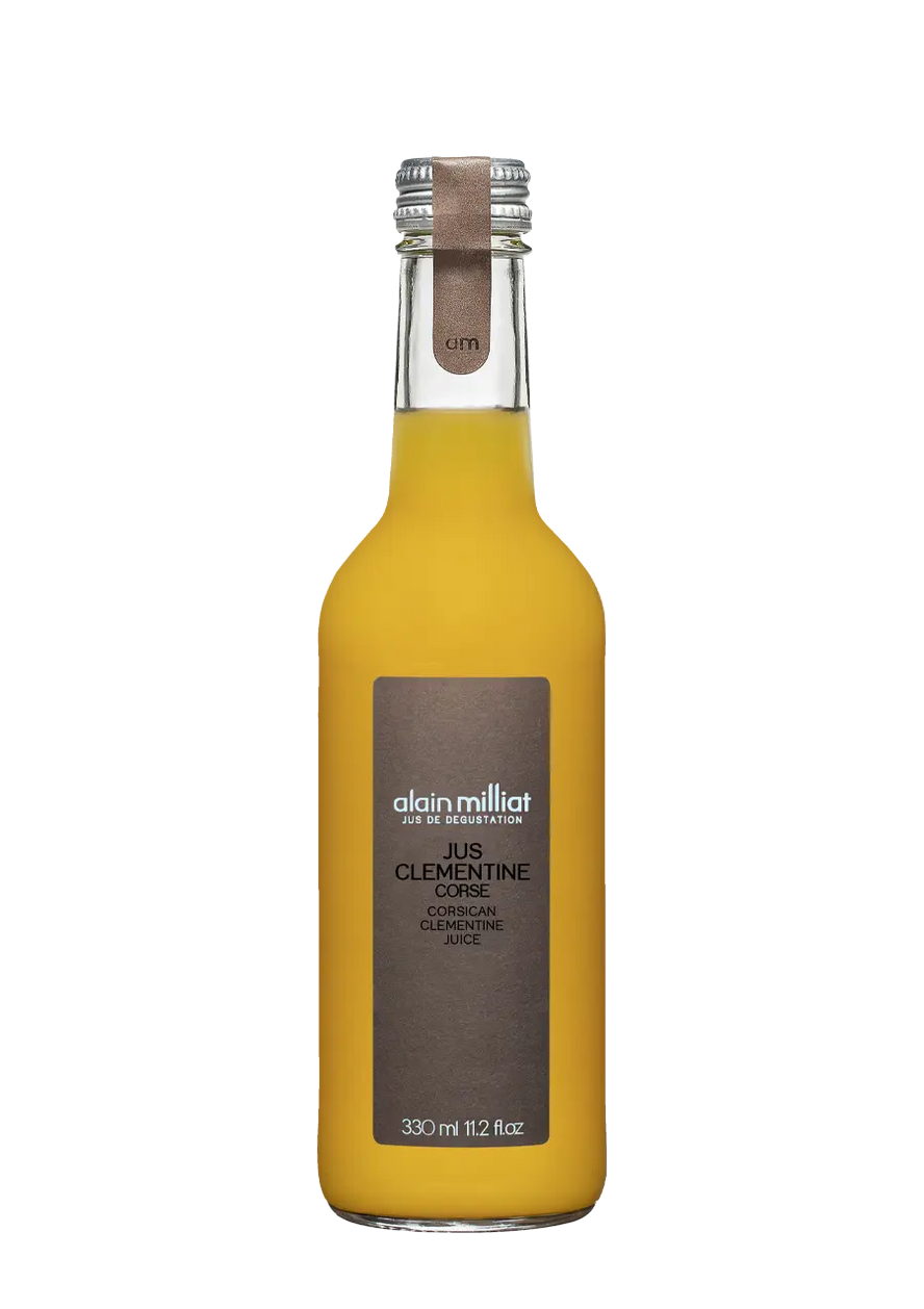 Packshot jus clémentine de corse alain milliat en 33cl 